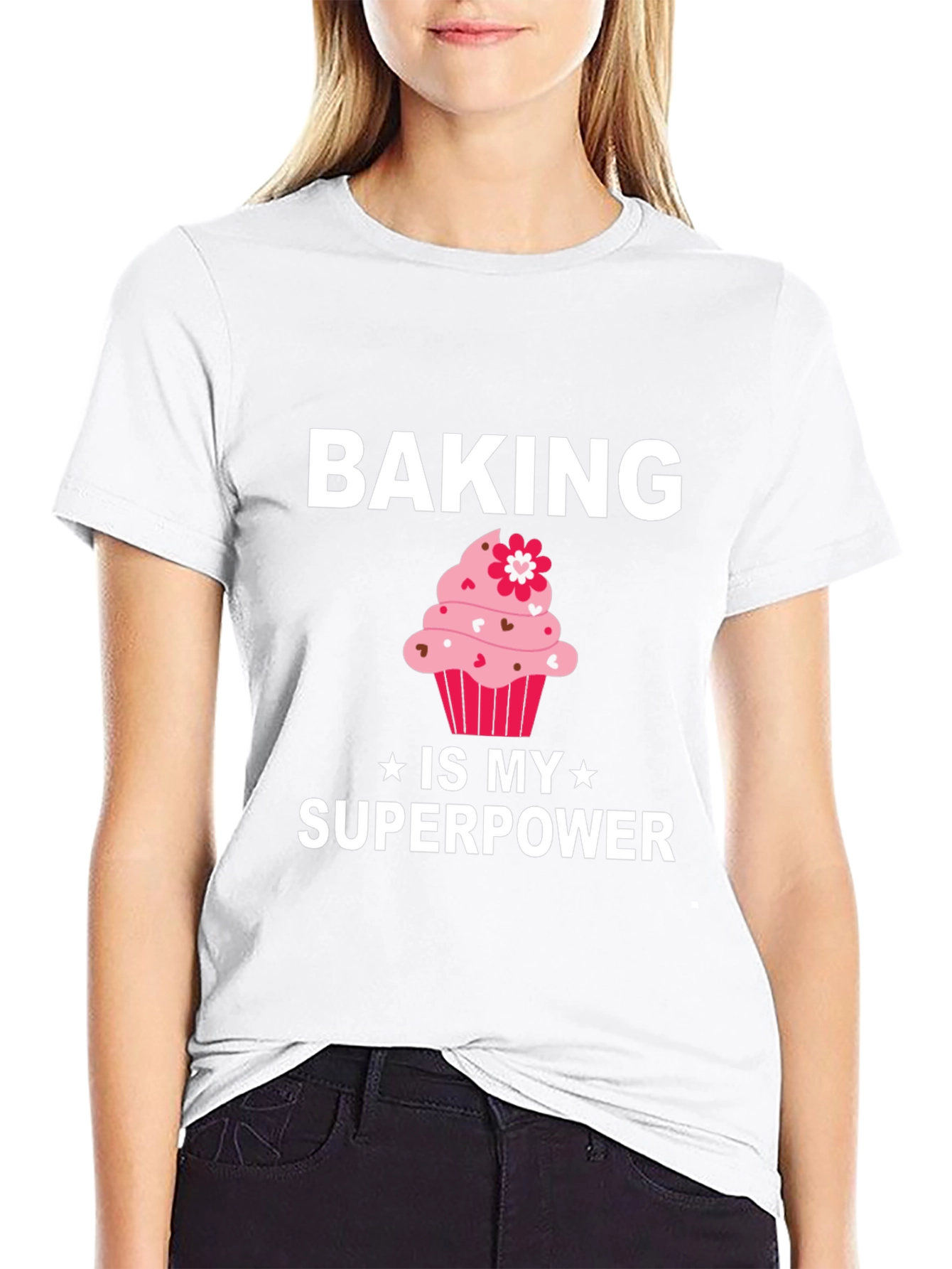 Baking is My Superpower T-Shirt Cupcake Tee
