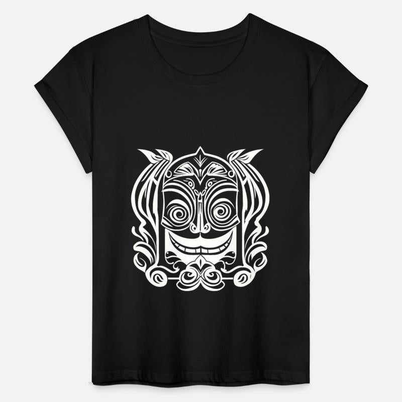 Smiling Face Tribal Design