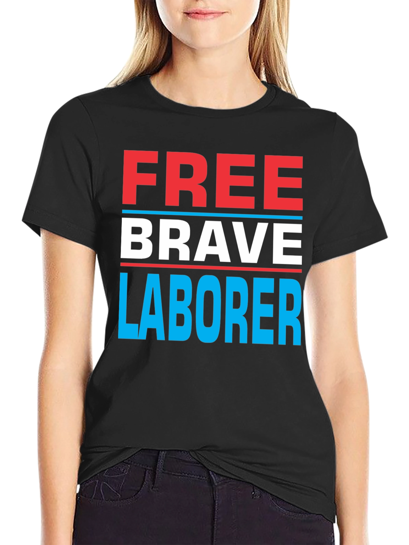 Free Brave Laborer Graphic Tee