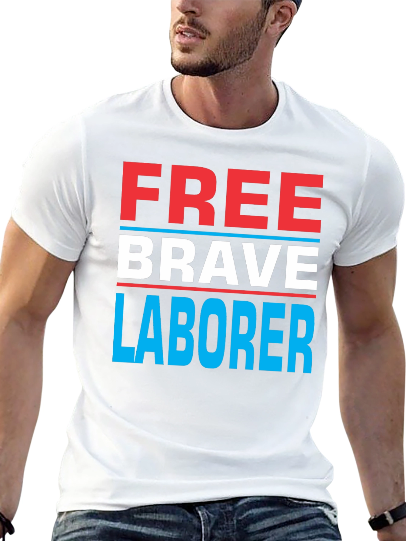 Free Brave Laborer Graphic Tee