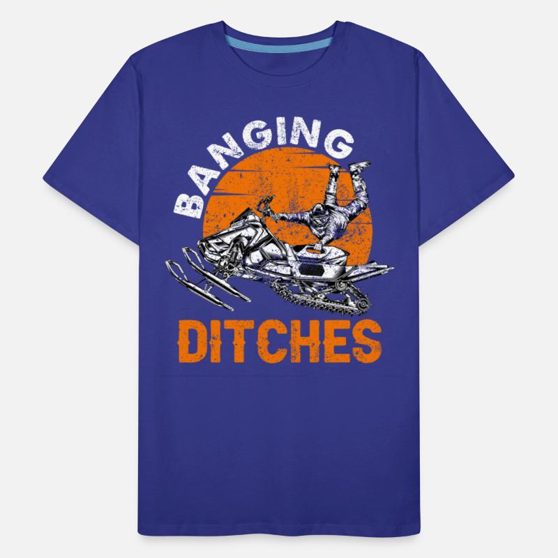 Snowmobiling Hoodie Banging Ditches Snowmobile