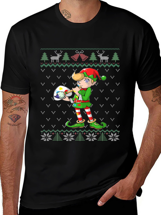 Christmas Elf Artist T-Shirt