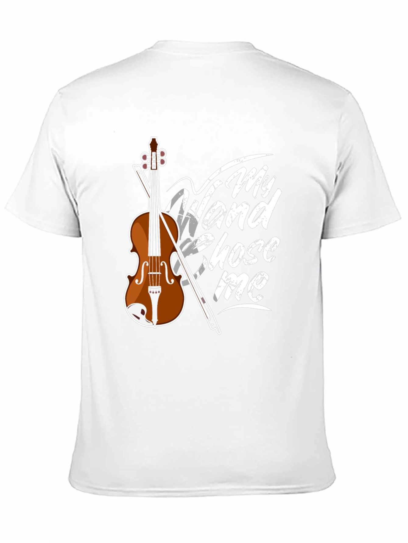 My Wand Chose Me Violin Graphic T-Shirt