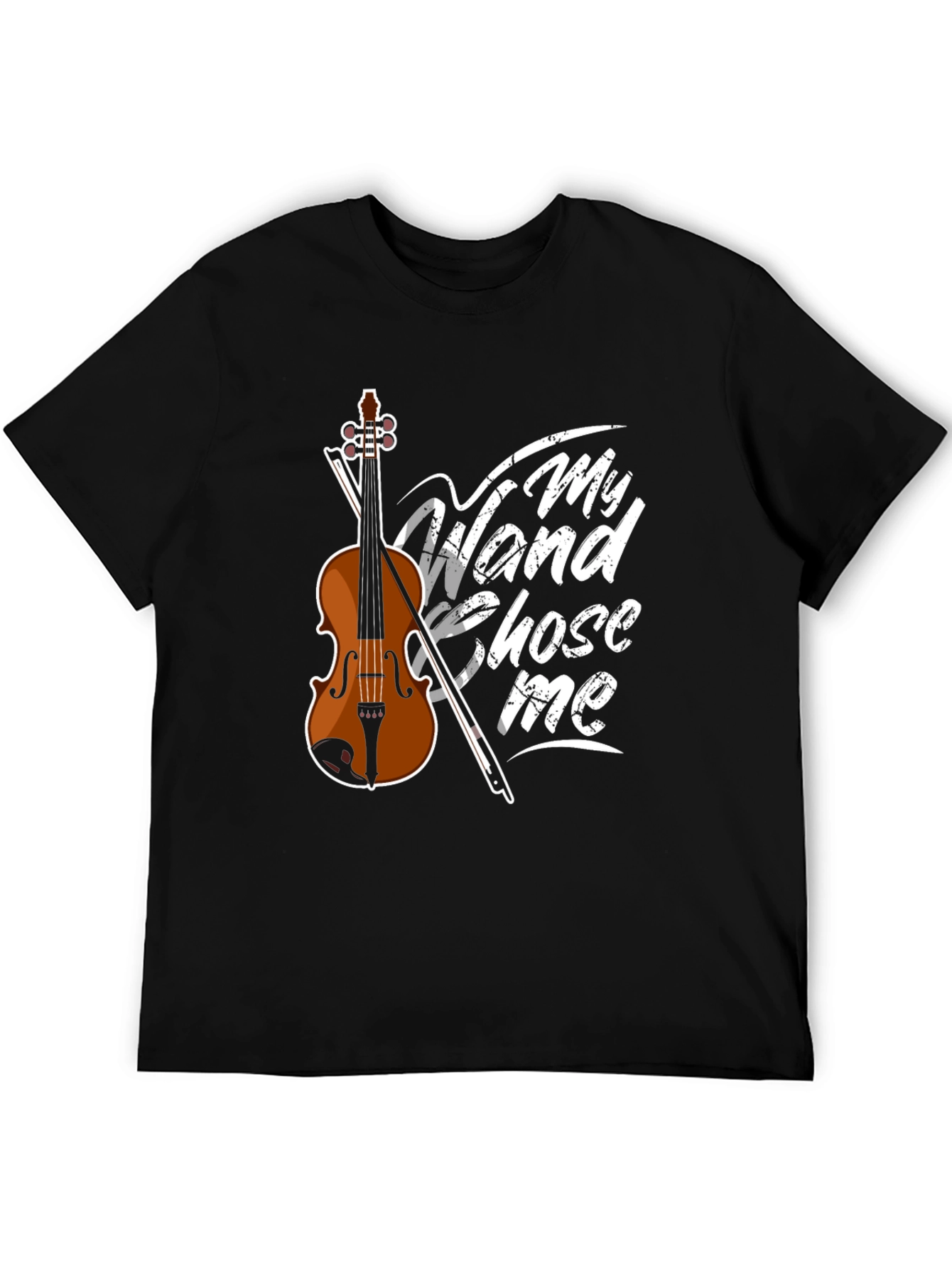 My Wand Chose Me Violin Graphic T-Shirt