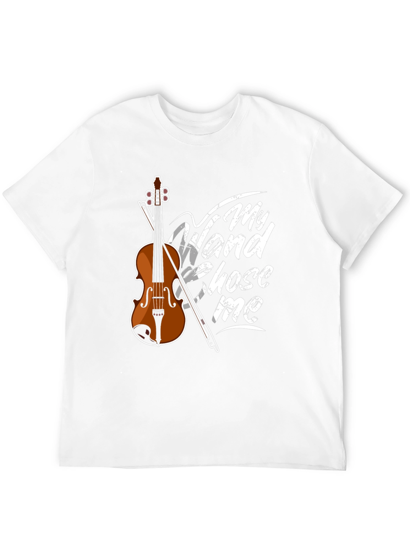 My Wand Chose Me Violin Graphic T-Shirt