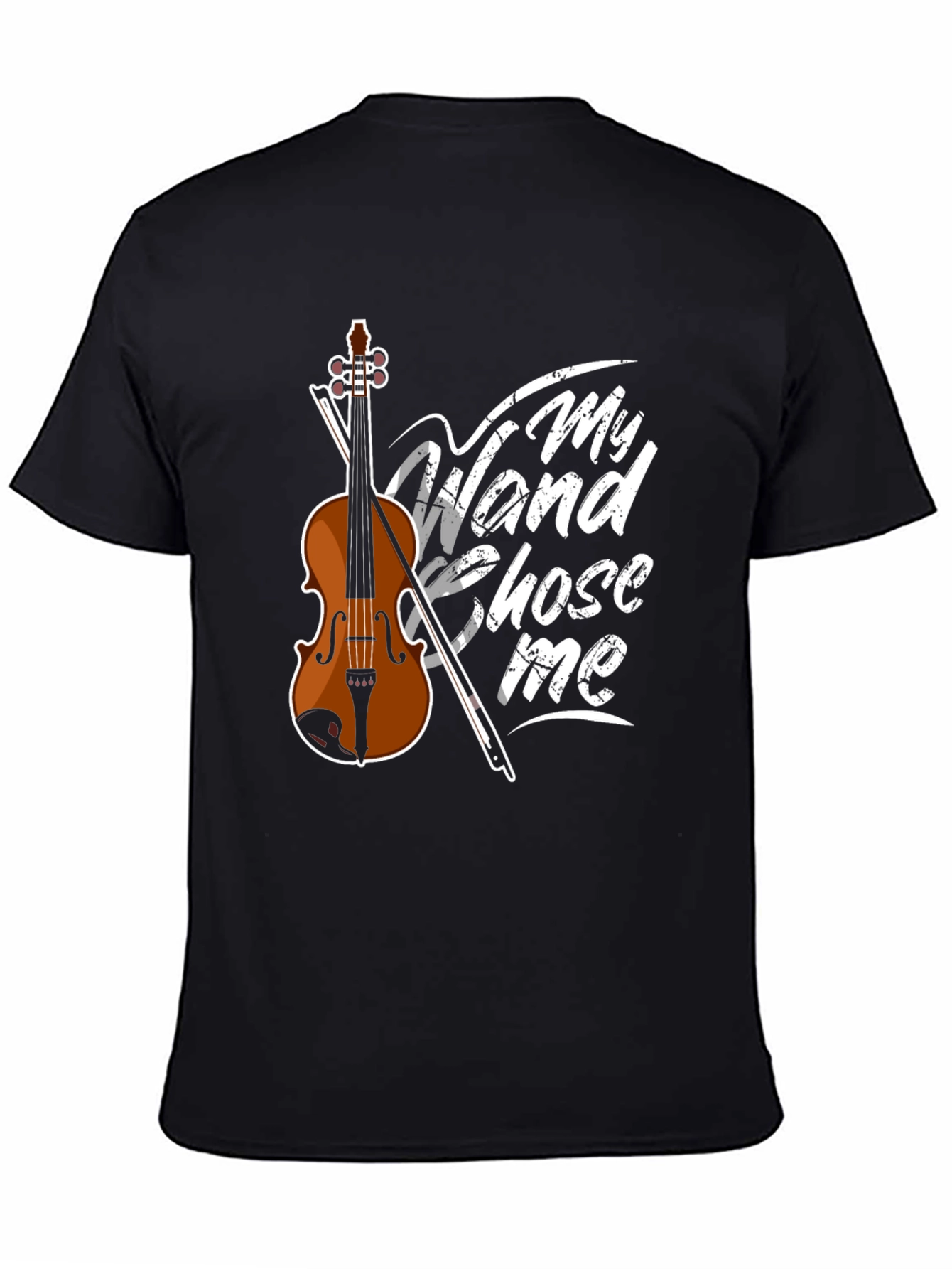 My Wand Chose Me Violin Graphic T-Shirt