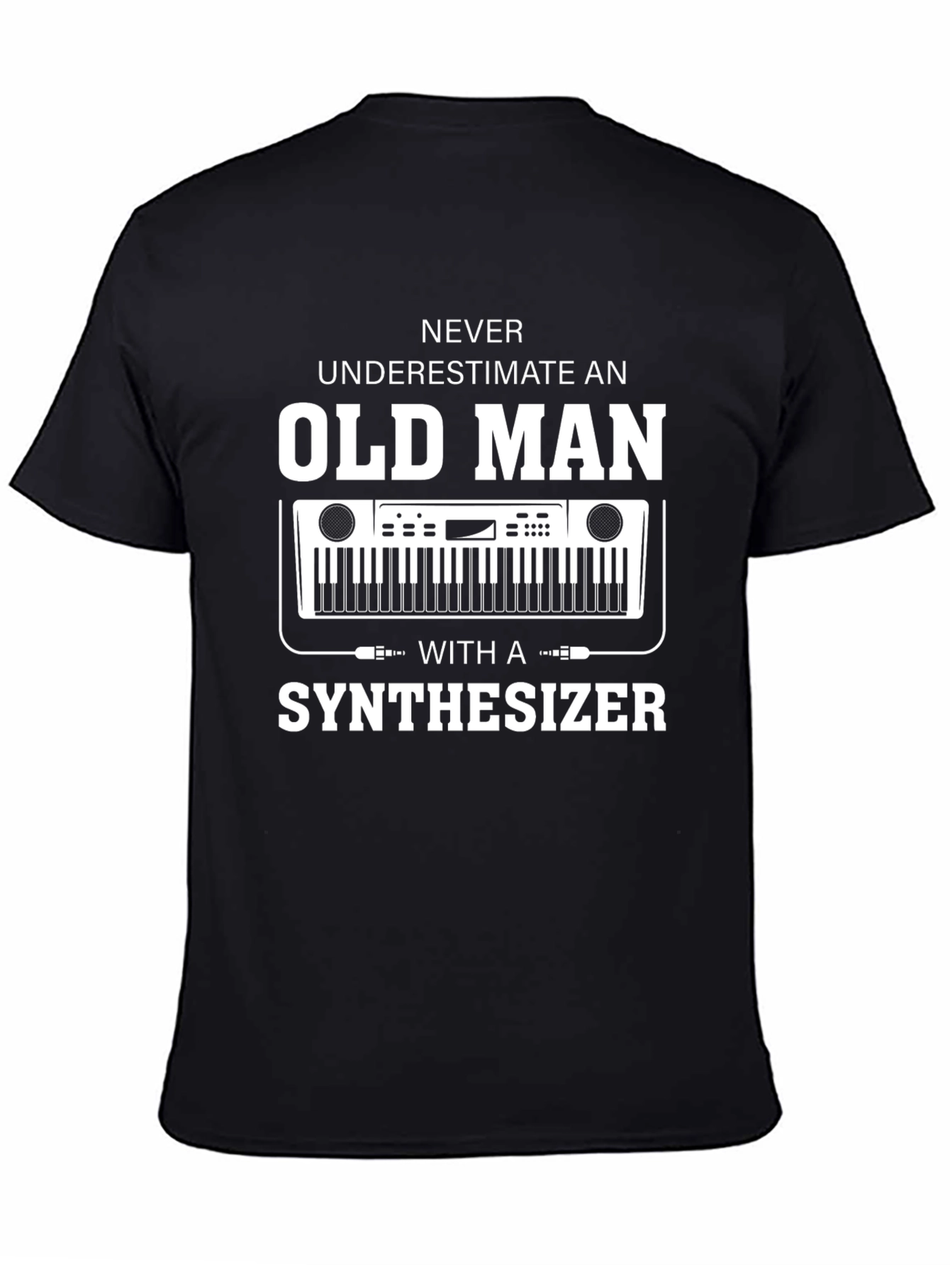 Old Man Synthesizer T-Shirt - Musician Tee
