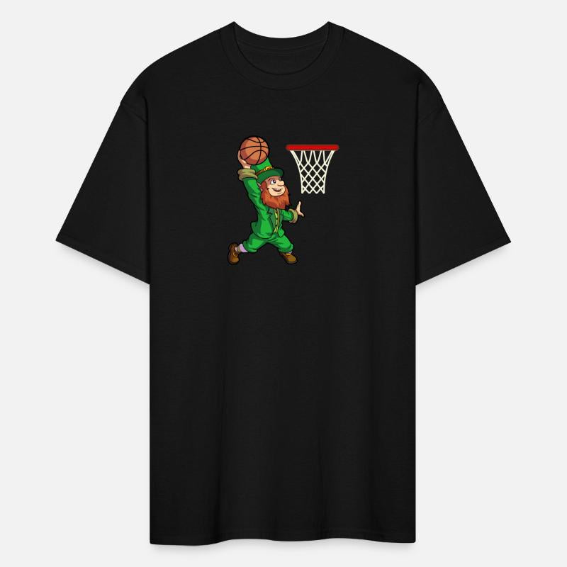 St PatricDay Basketball Dunk Leprechaun