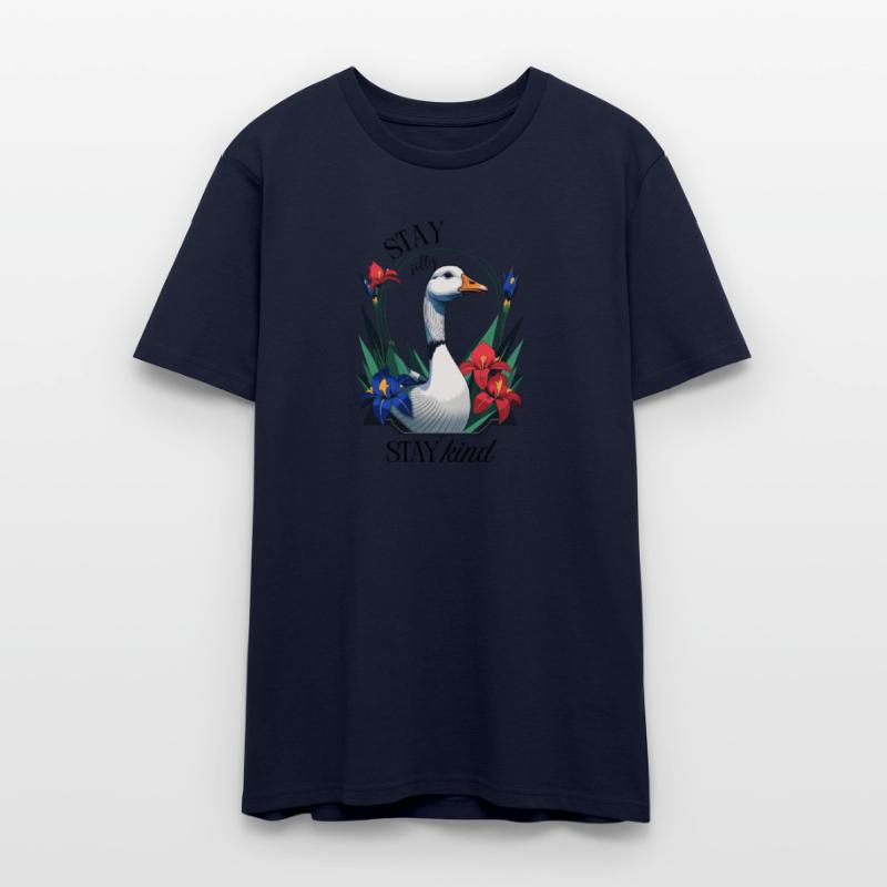 Stay Silly, Stay Kind - Funny Floral Cottage Goose