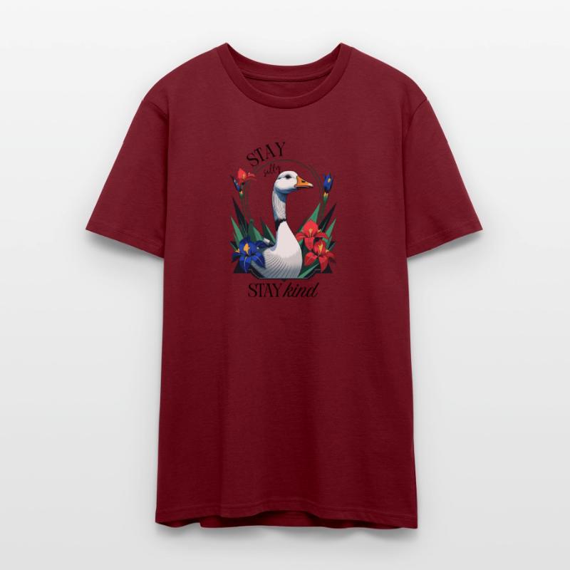 Stay Silly, Stay Kind - Funny Floral Cottage Goose