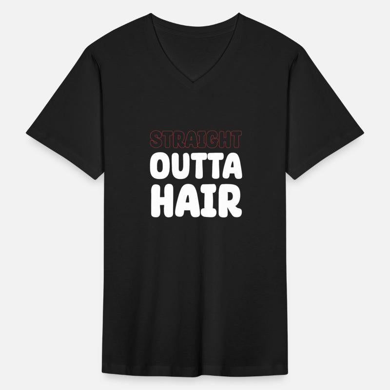 Straight Outta Hair Bald Bearded Hairstylist