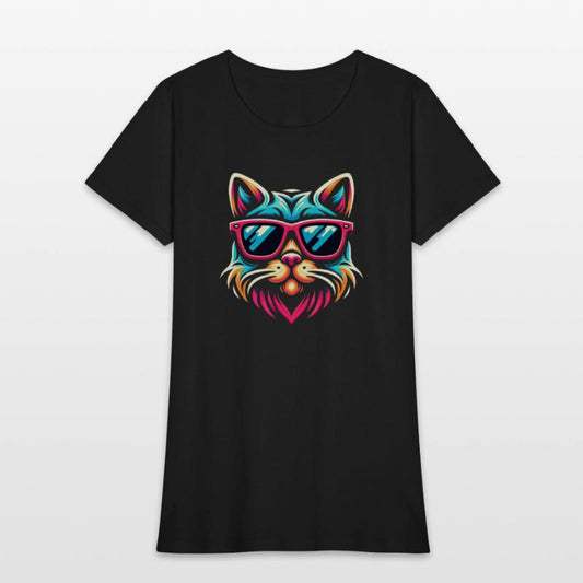 Stylized cat funny cool cats pet art 3