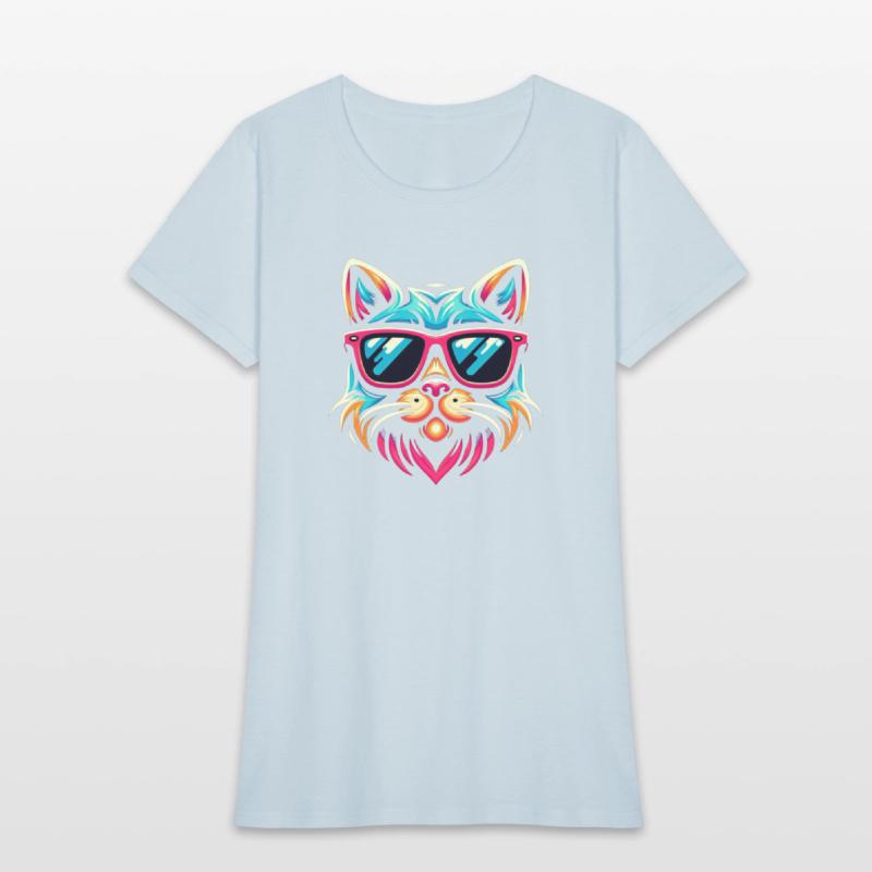 Stylized cat funny cool cats pet art 3