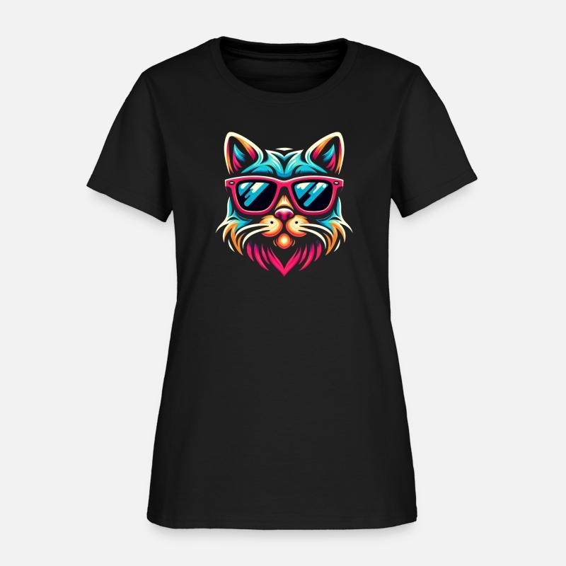 Stylized cat funny cool cats pet art 3