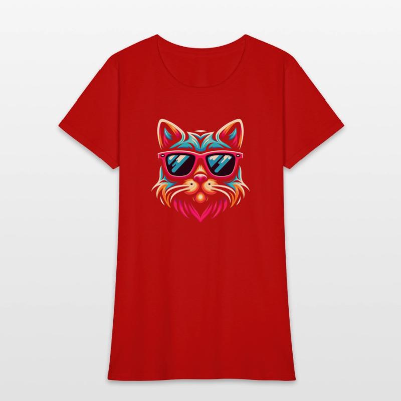 Stylized cat funny cool cats pet art 3