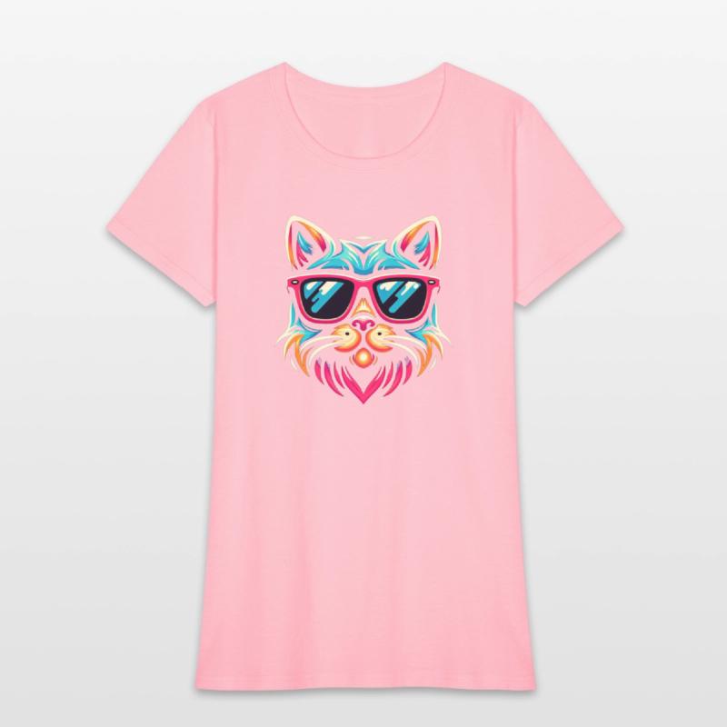 Stylized cat funny cool cats pet art 3