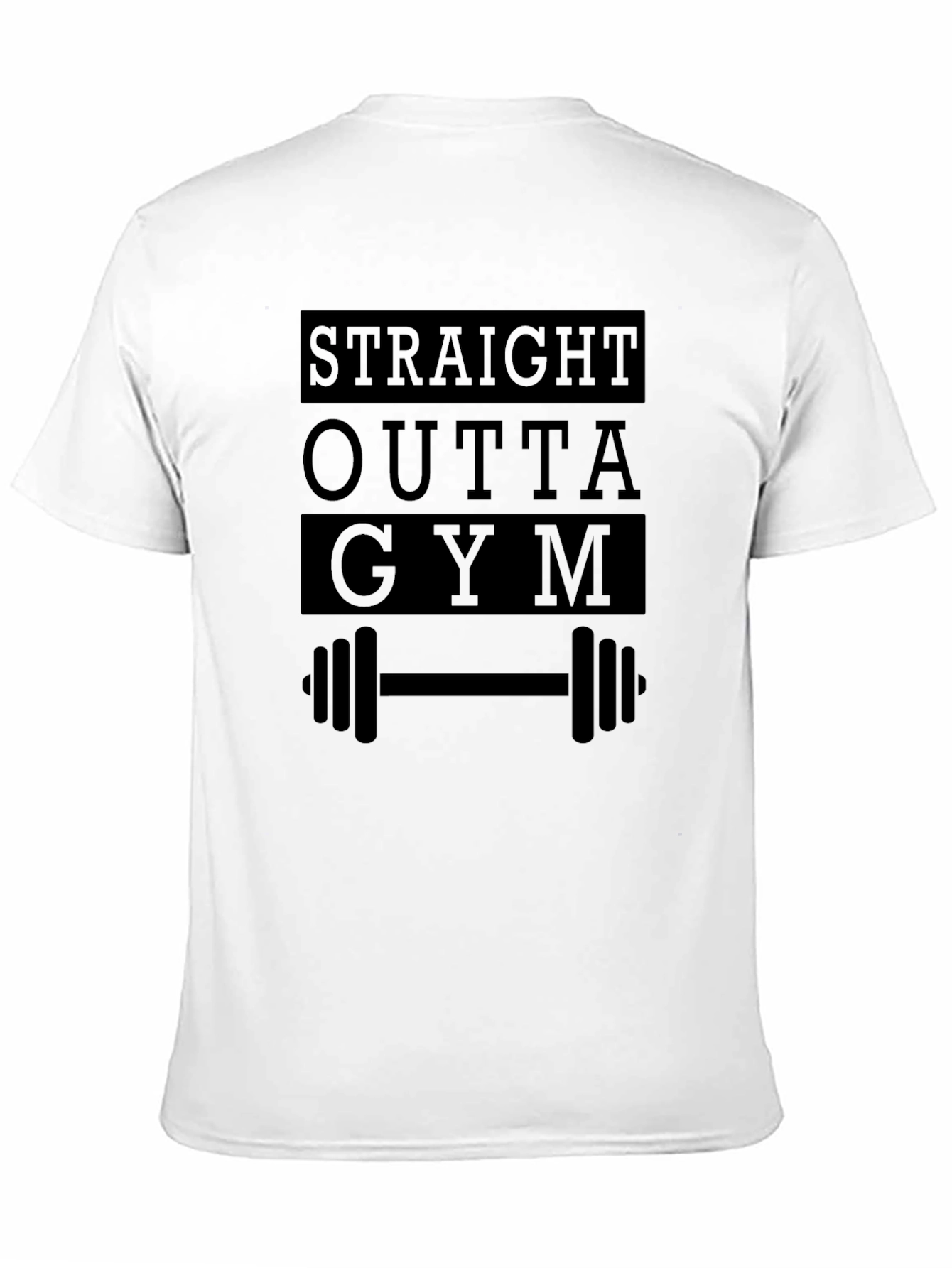 Straight Outta Gym - Mens Black Graphic Tee
