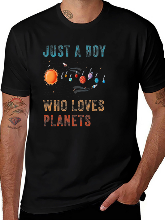 Just A Boy Who Loves Planets T-Shirt