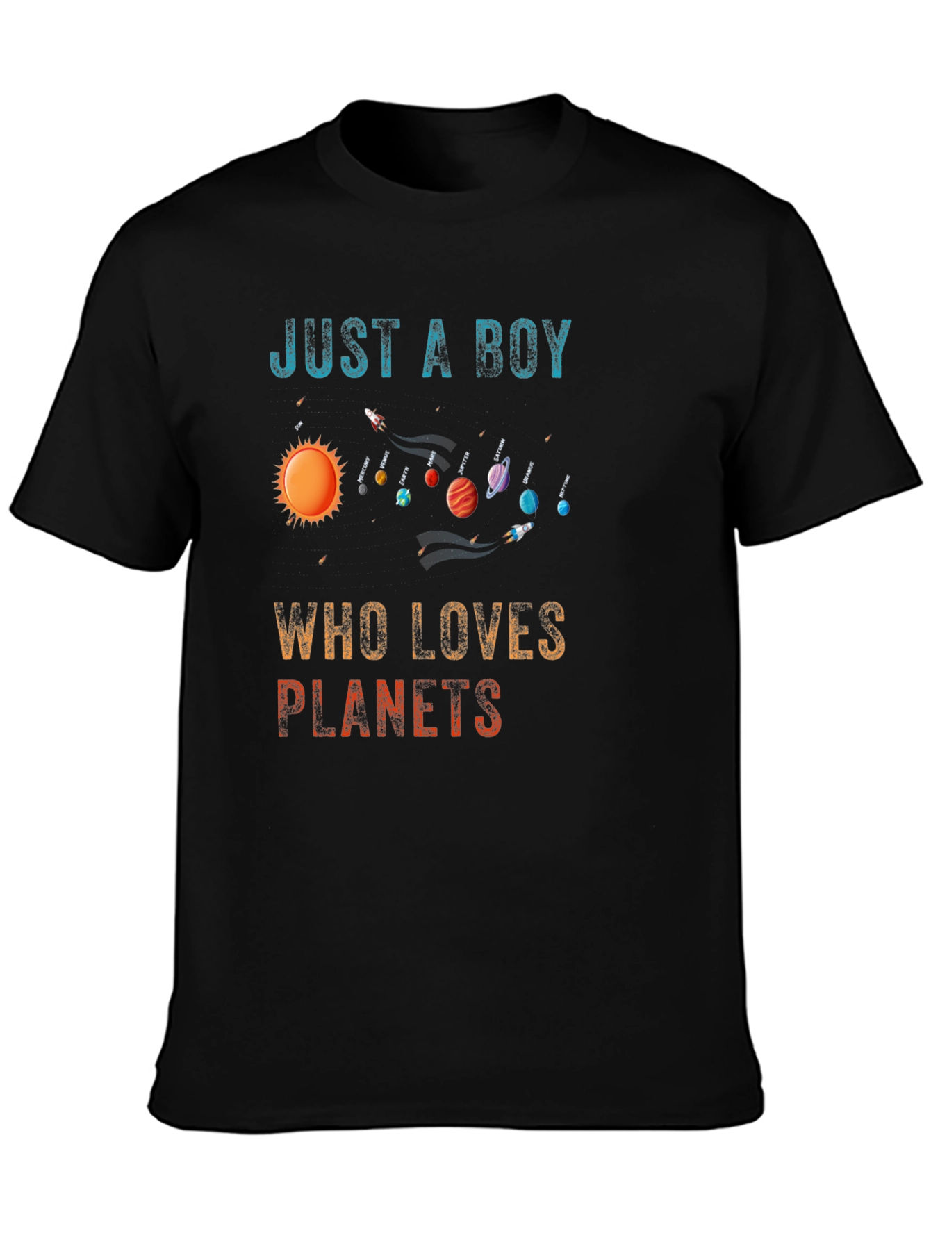 Just A Boy Who Loves Planets T-Shirt