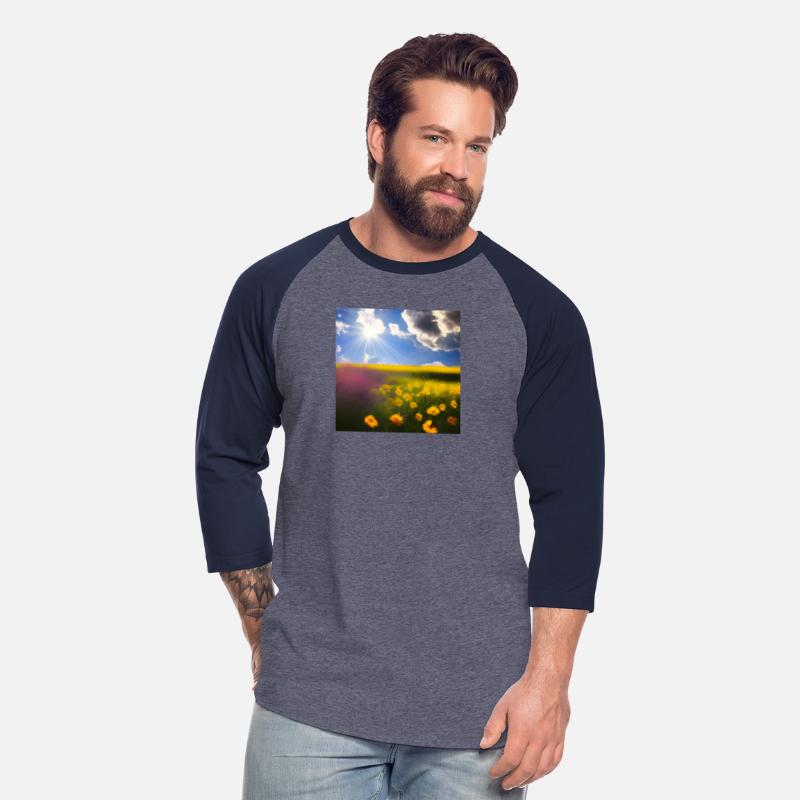 Summer Blue Sky Yellow Flowers