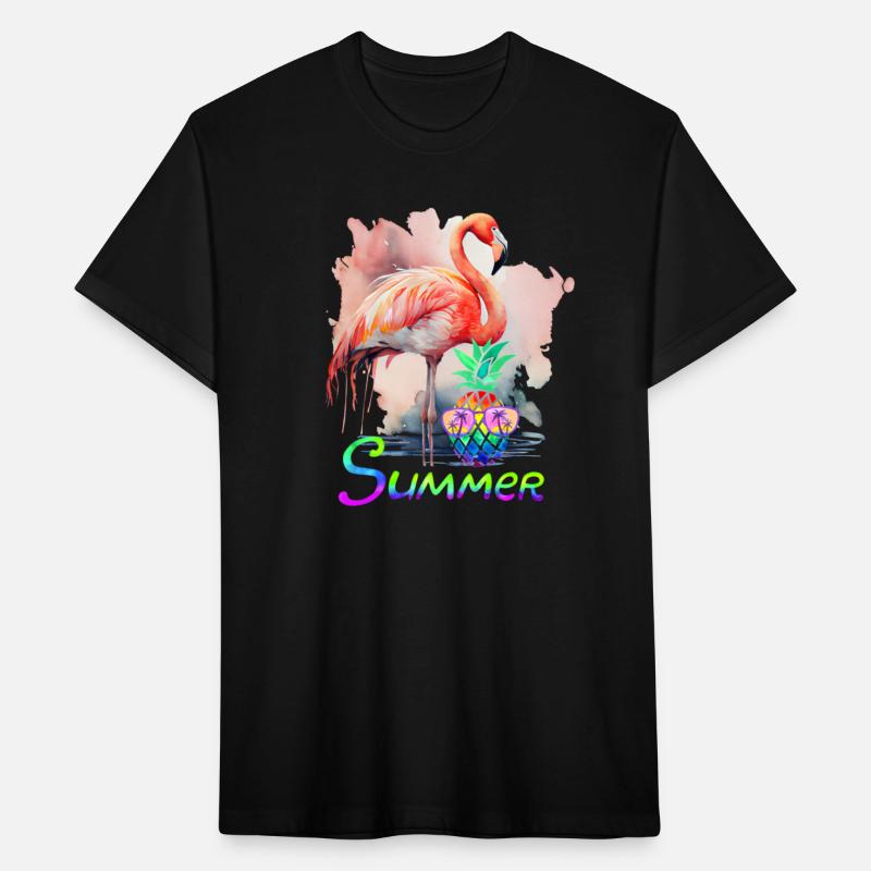 Summer Patterns With Flamingos And Pineapples