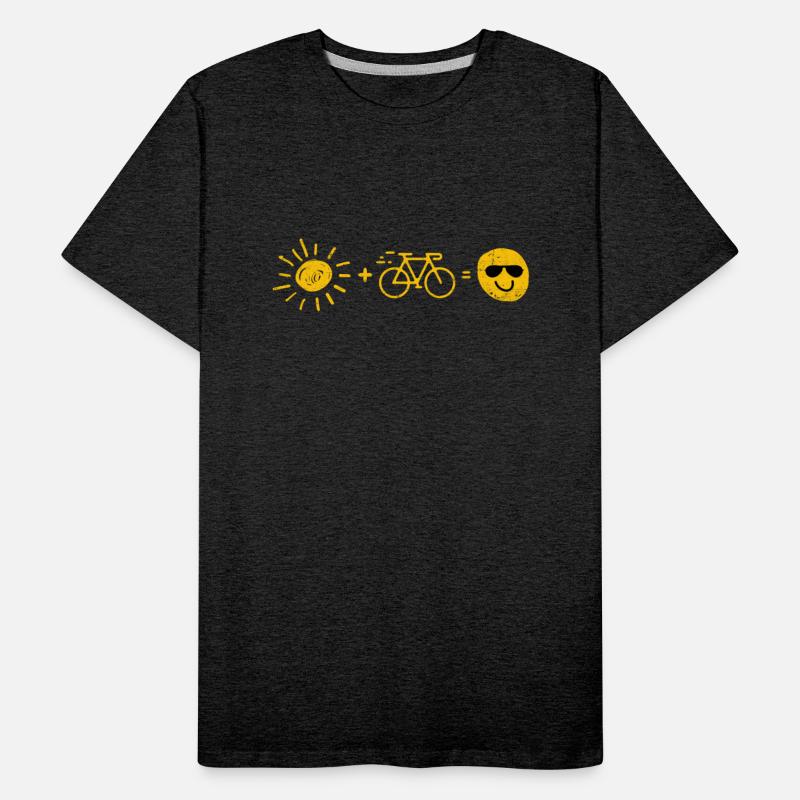 Sun and bicycle give people fun