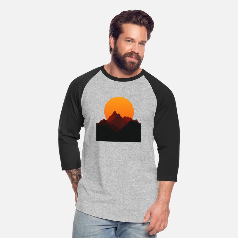 Sunset Peaks: Mountain Silhouette
