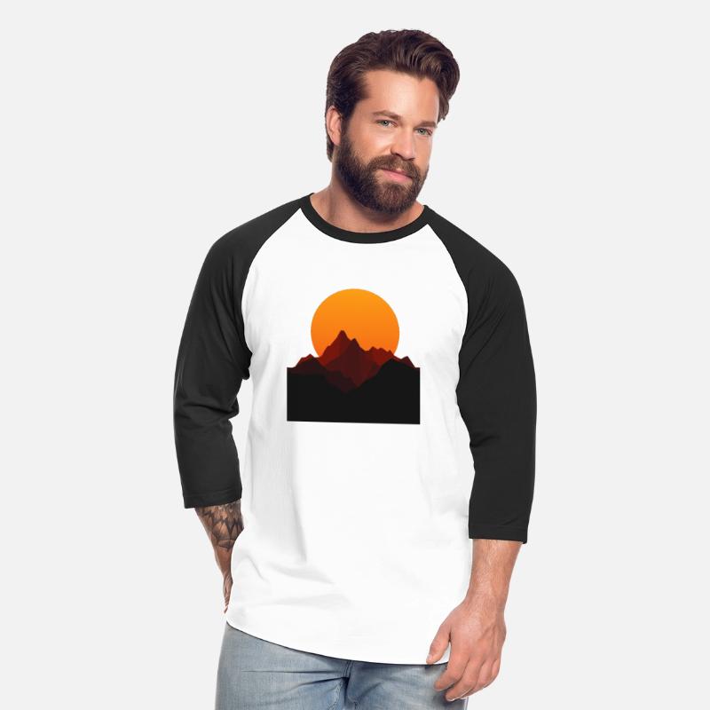Sunset Peaks: Mountain Silhouette