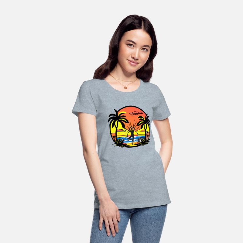 Sunset with Pperson in Yoga Pose