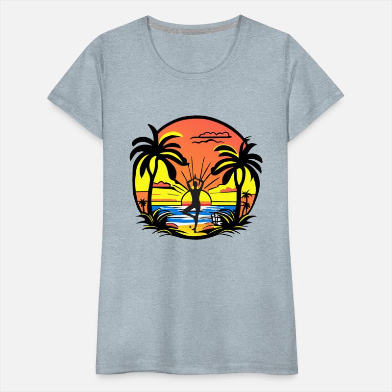 Sunset with Pperson in Yoga Pose