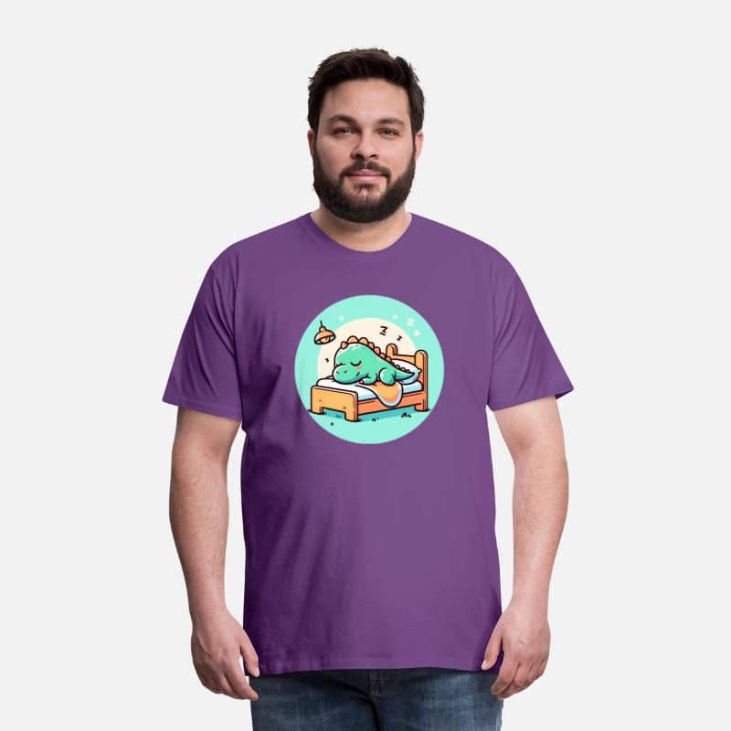 Sweet Baby Dino sleeping in his bed cute little