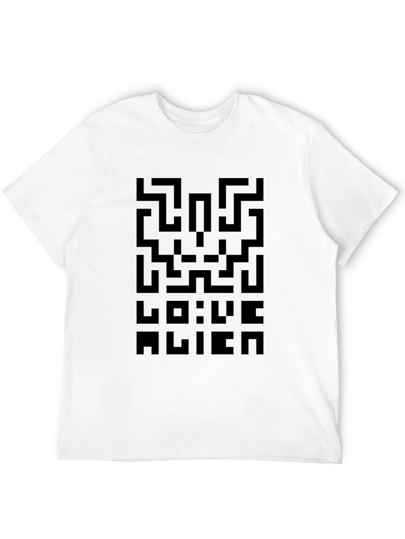 Maze Love Alien Black T-Shirt