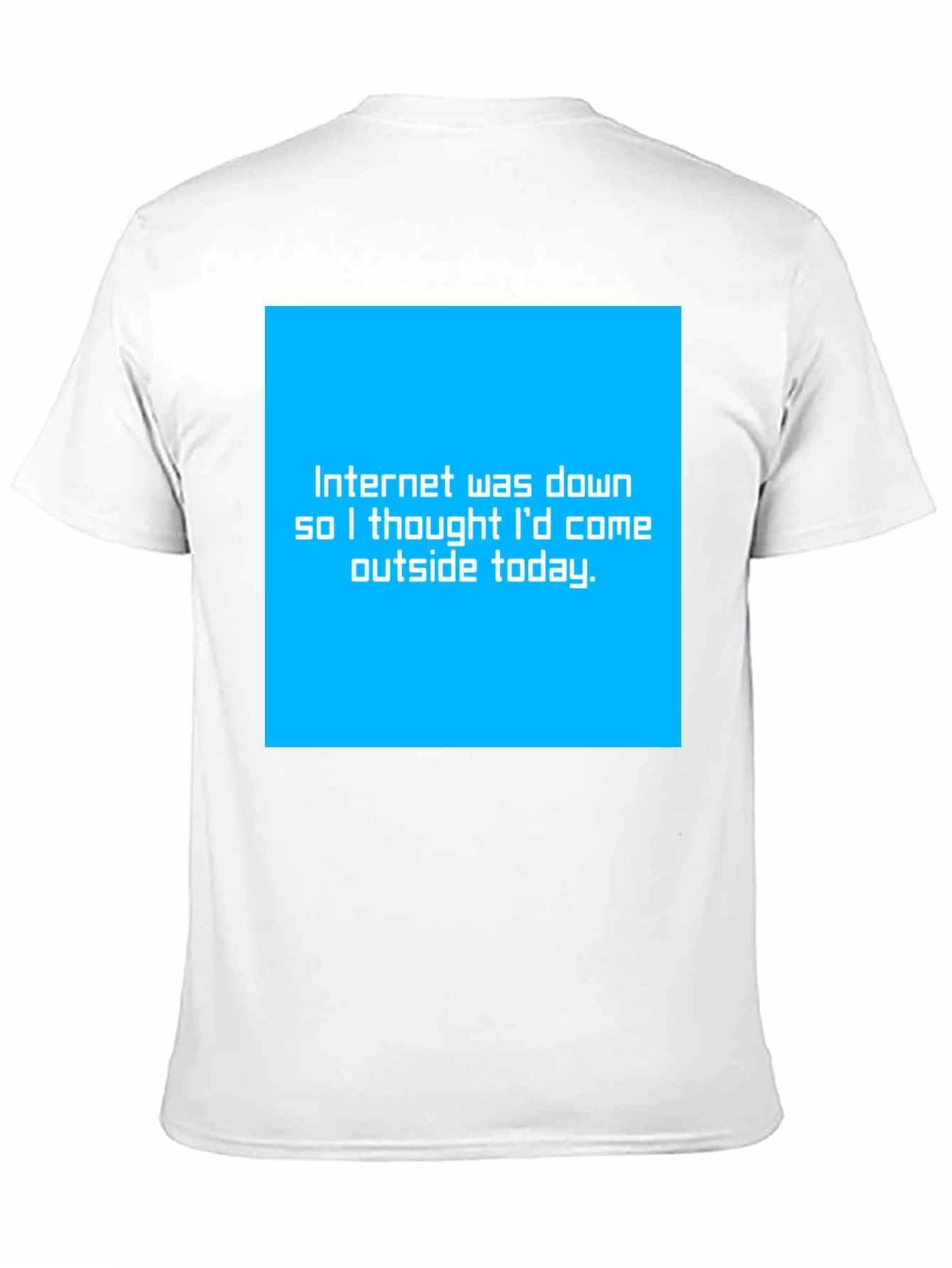 Funny Internet Down Graphic Tee - Black