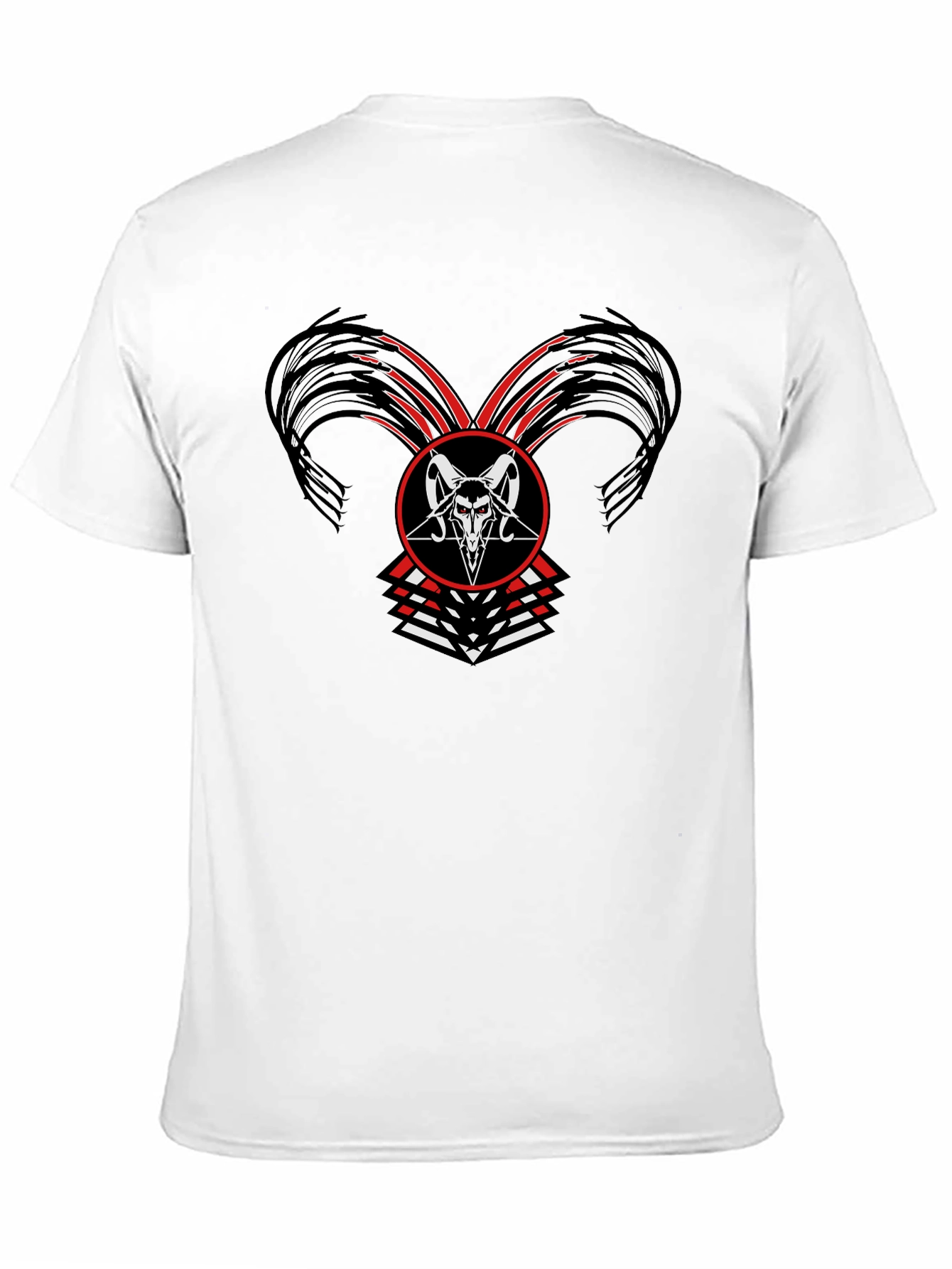 Occult Baphomet Graphic Tee - Black