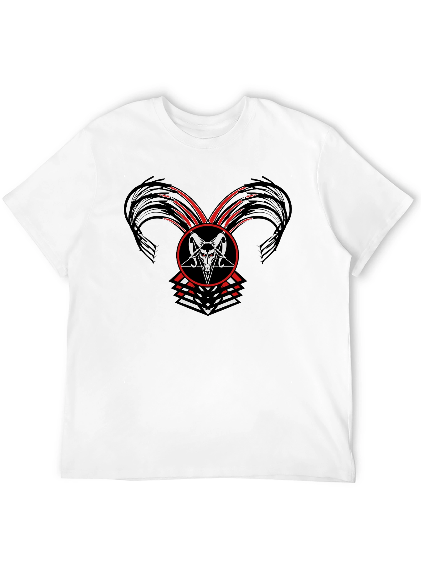 Occult Baphomet Graphic Tee - Black