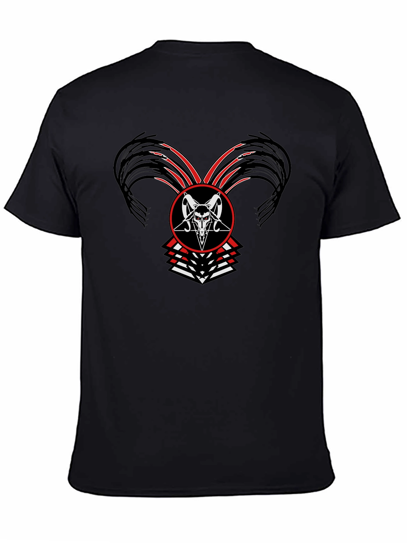 Occult Baphomet Graphic Tee - Black
