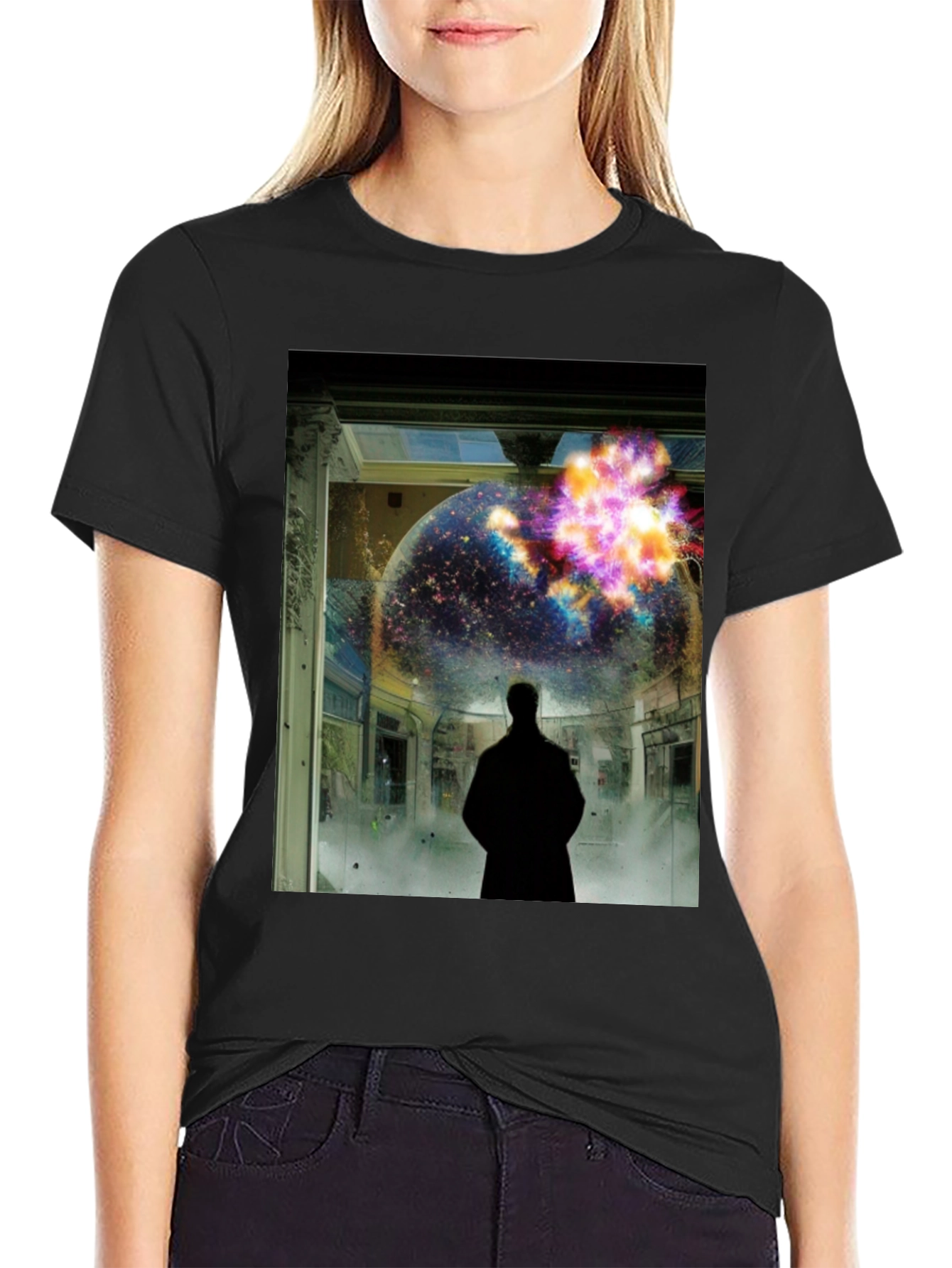Cosmic Explosion Graphic T-Shirt