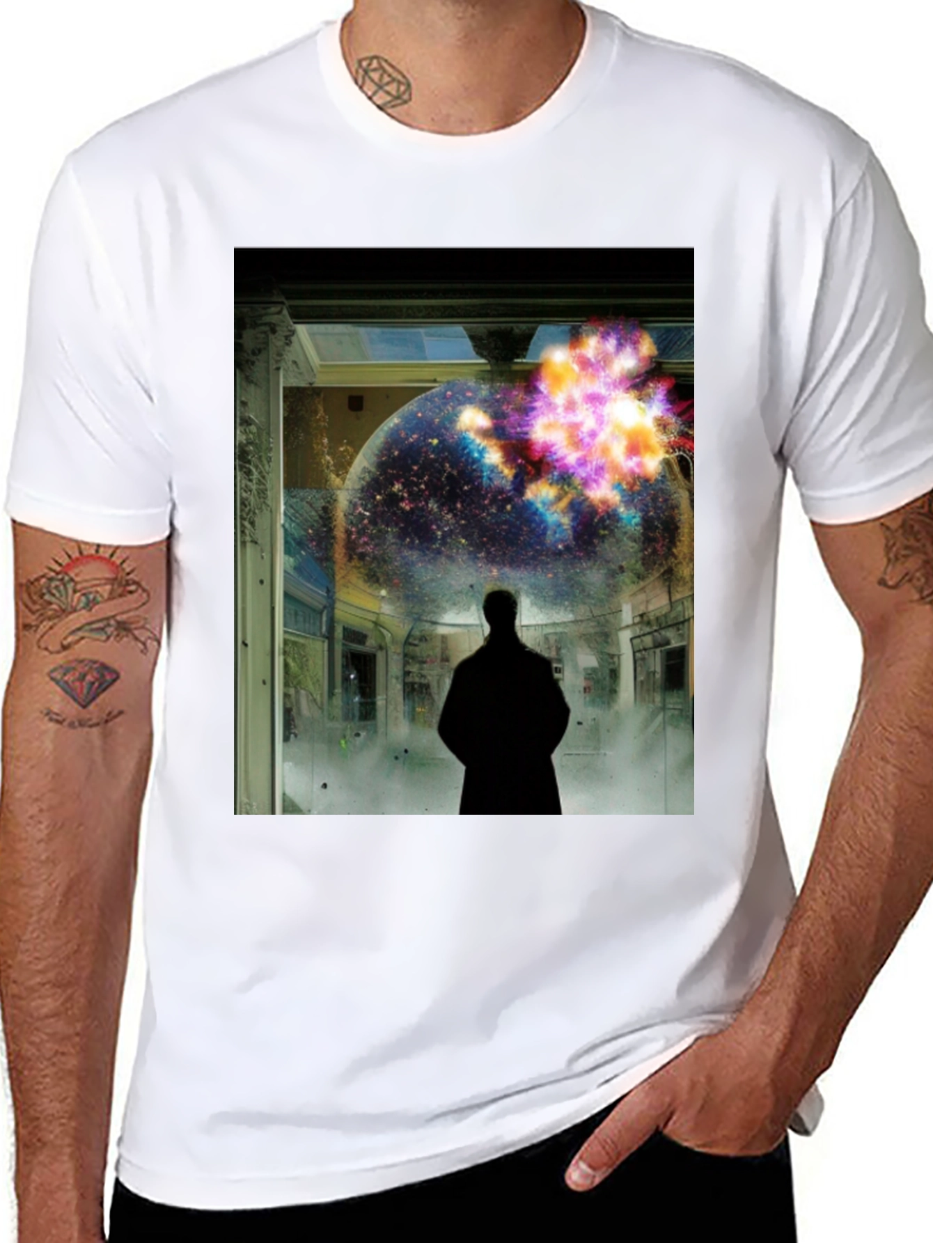 Cosmic Explosion Graphic T-Shirt