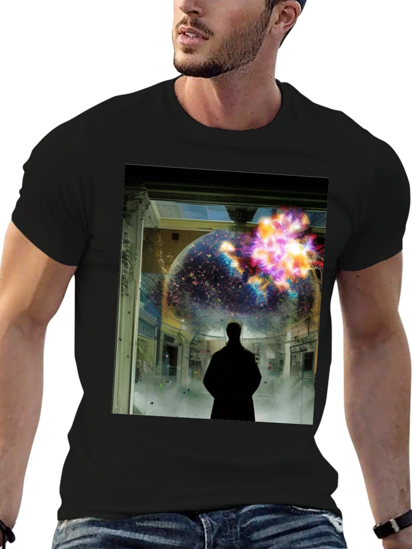 Cosmic Explosion Graphic T-Shirt