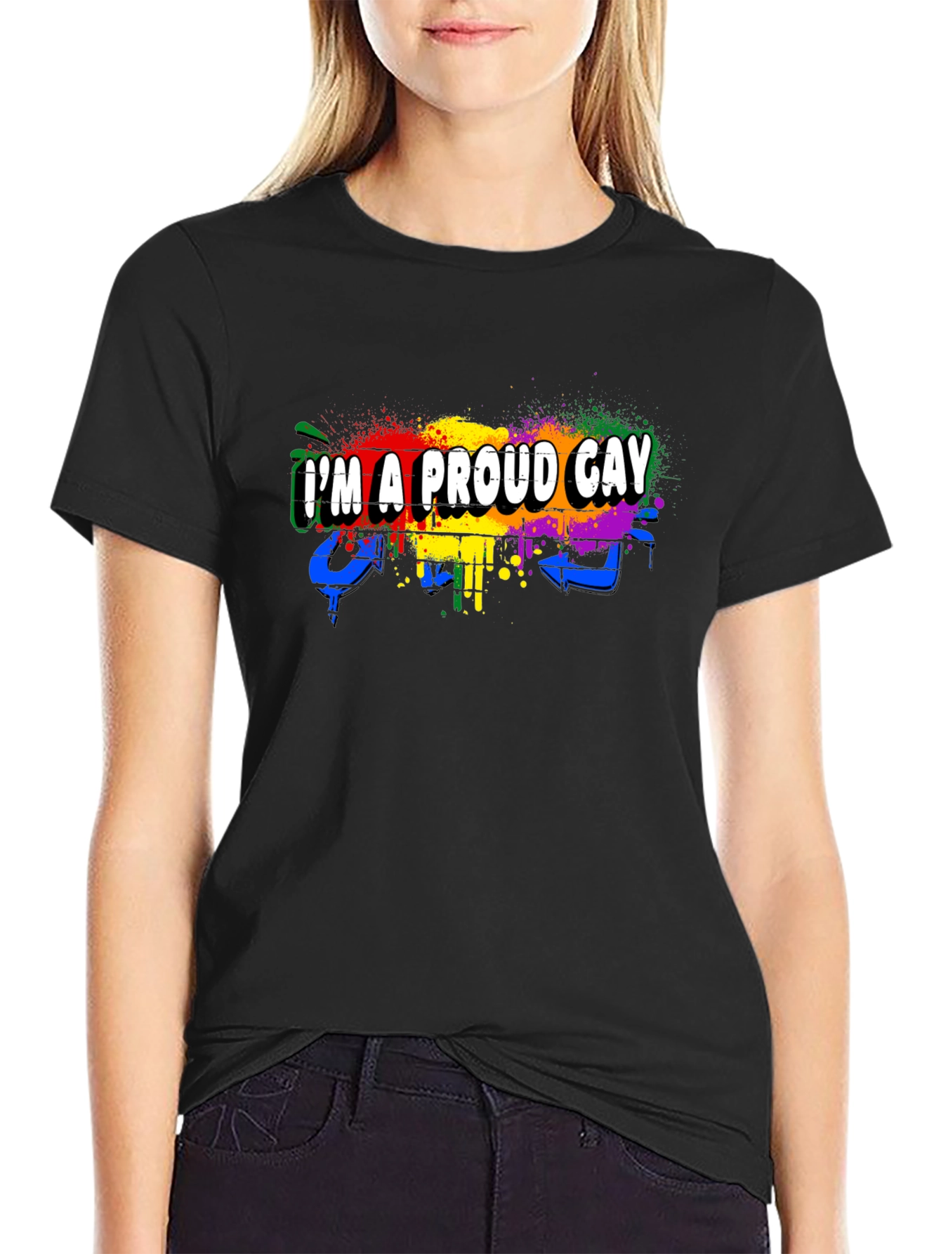 Proud Gay Pride Rainbow LGBTQ T-Shirt