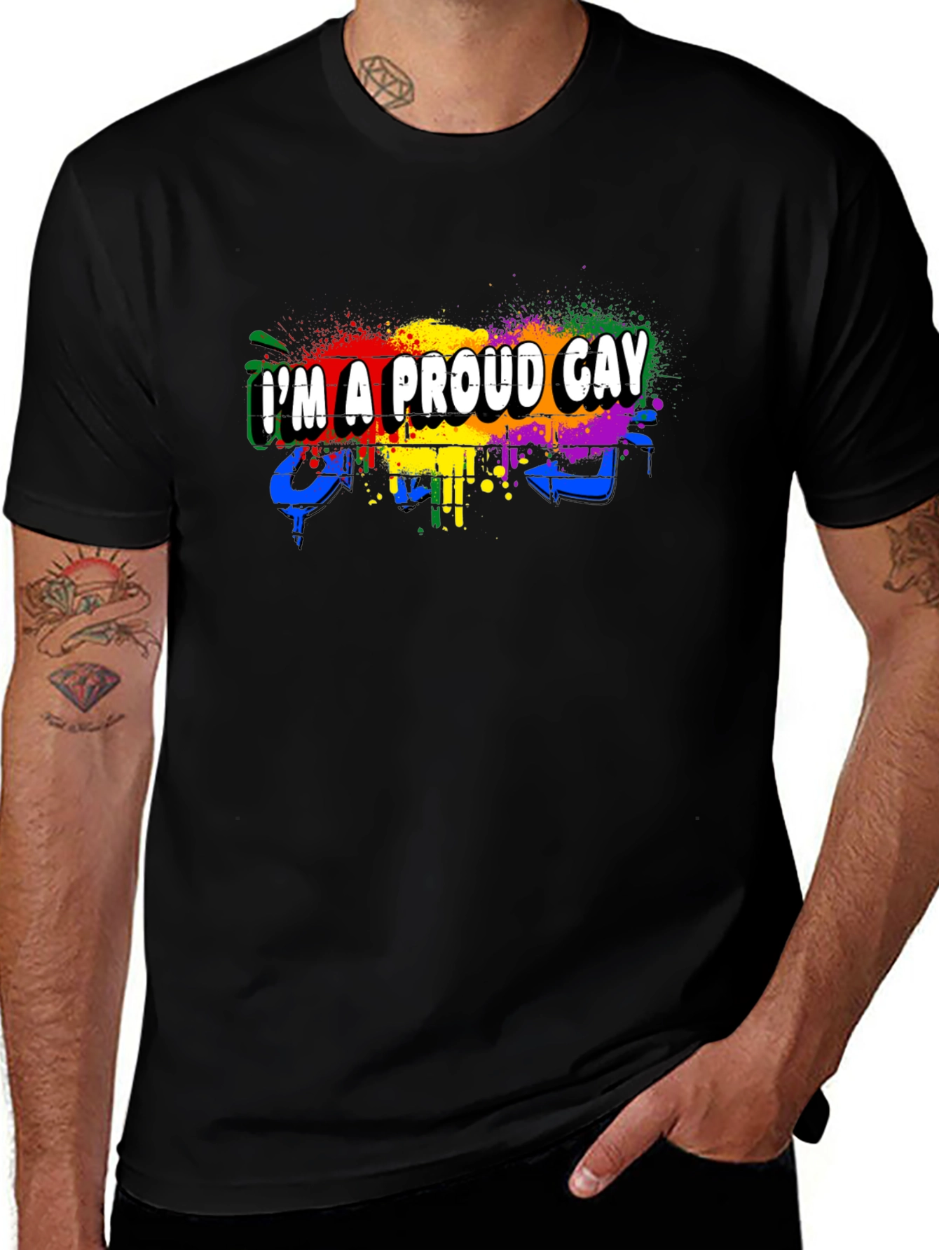 Proud Gay Pride Rainbow LGBTQ T-Shirt