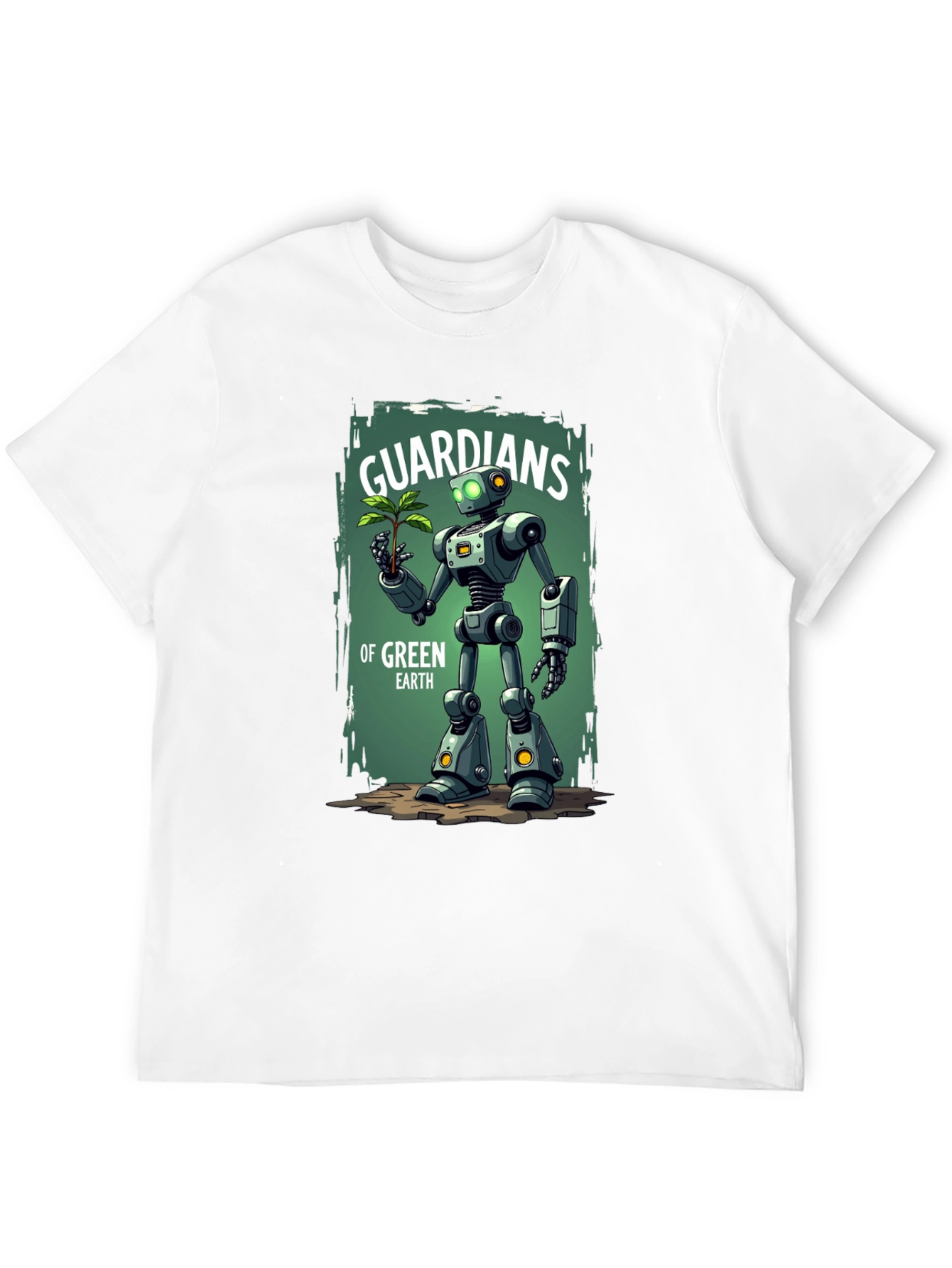 Guardians of Green Earth Robot Graphic Tee