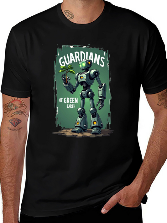 Guardians of Green Earth Robot Graphic Tee