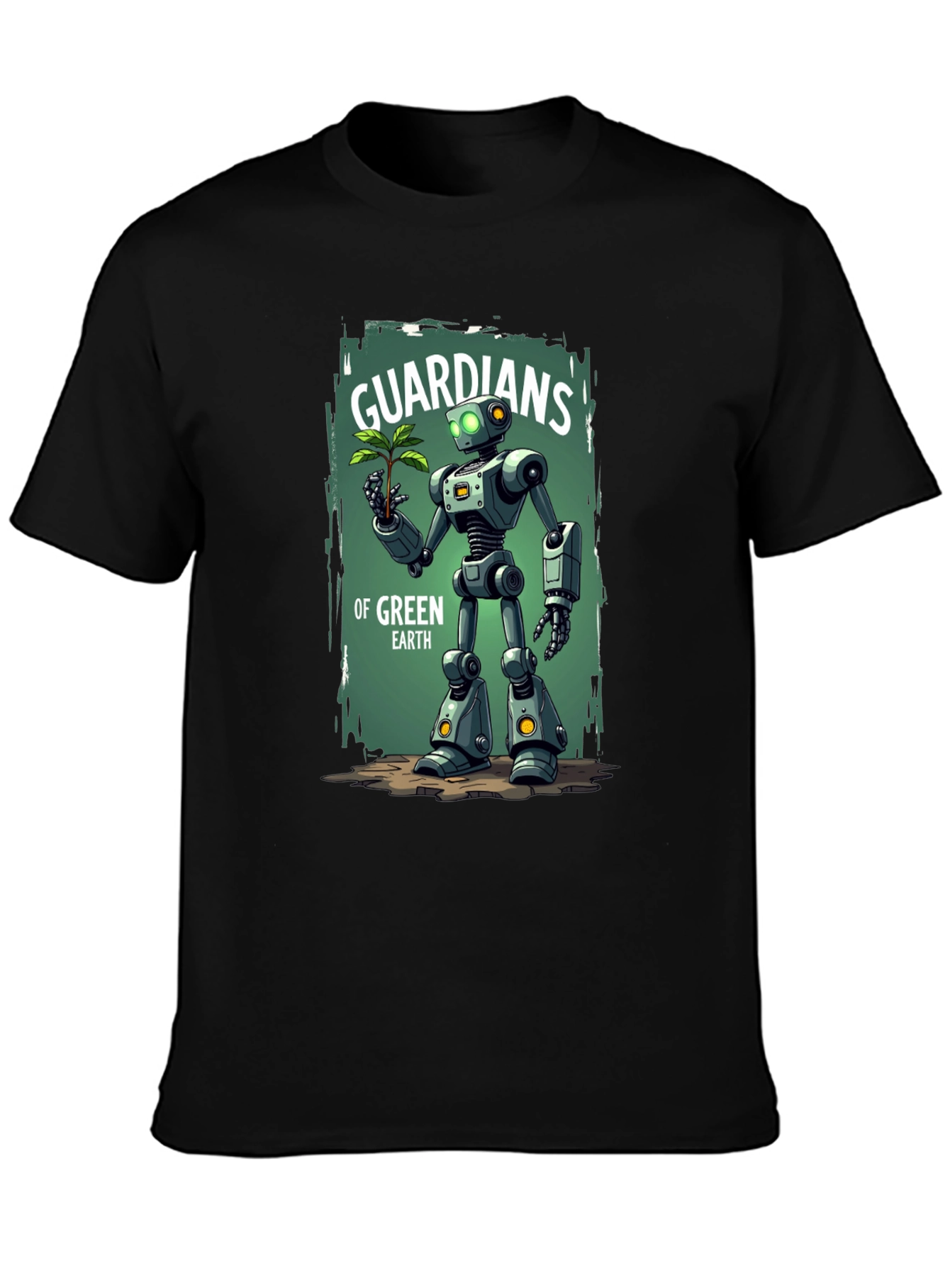 Guardians of Green Earth Robot Graphic Tee