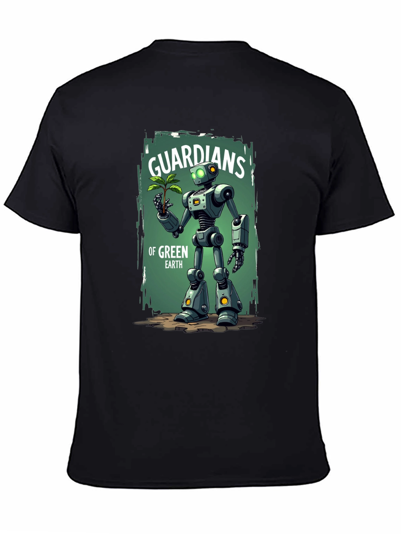 Guardians of Green Earth Robot Graphic Tee