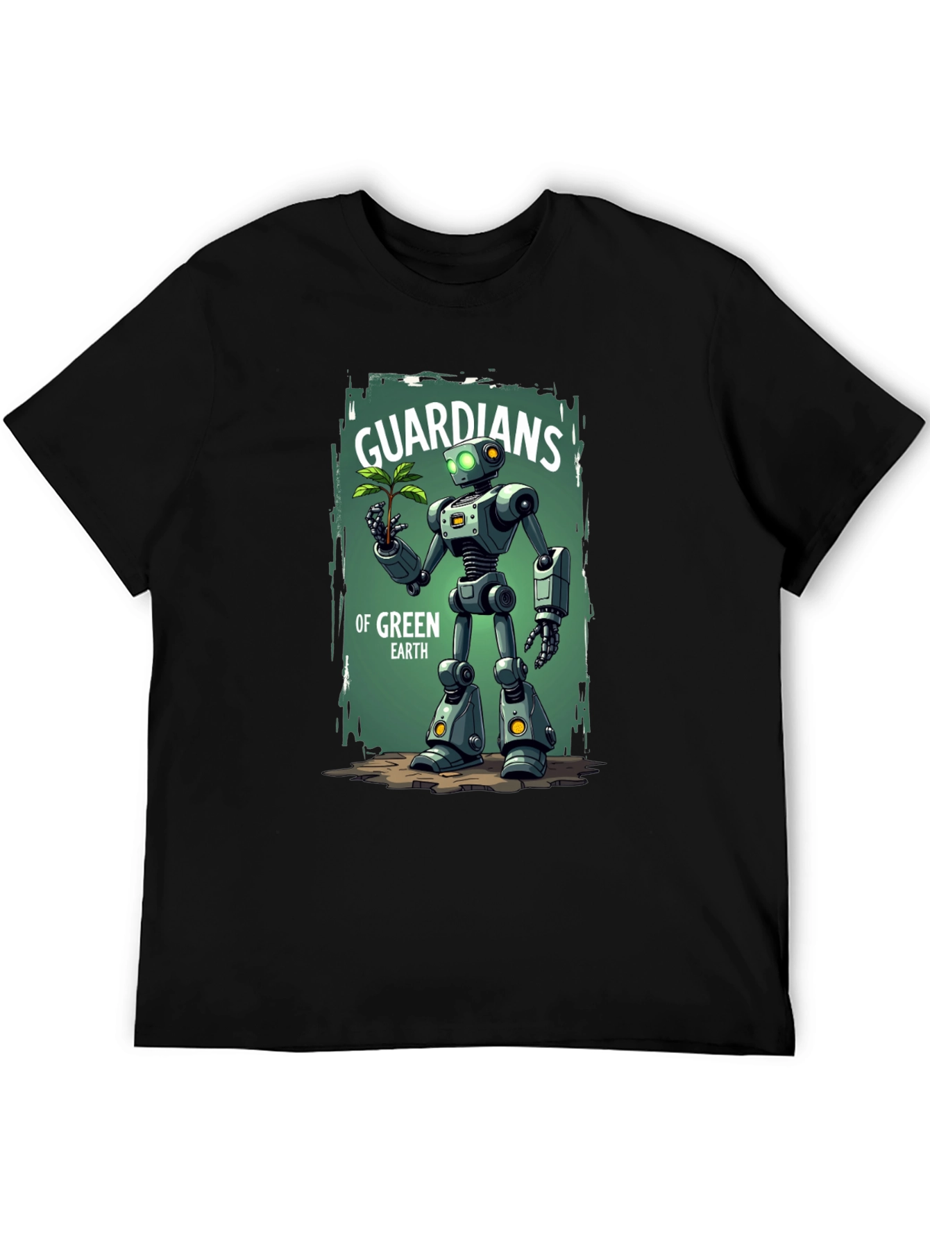 Guardians of Green Earth Robot Graphic Tee
