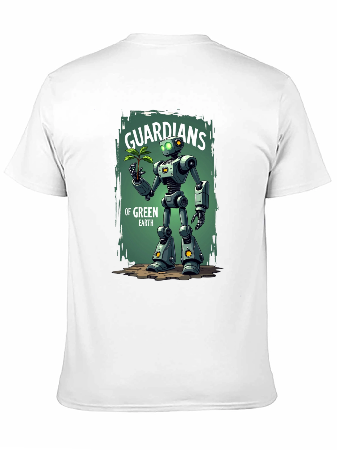 Guardians of Green Earth Robot Graphic Tee