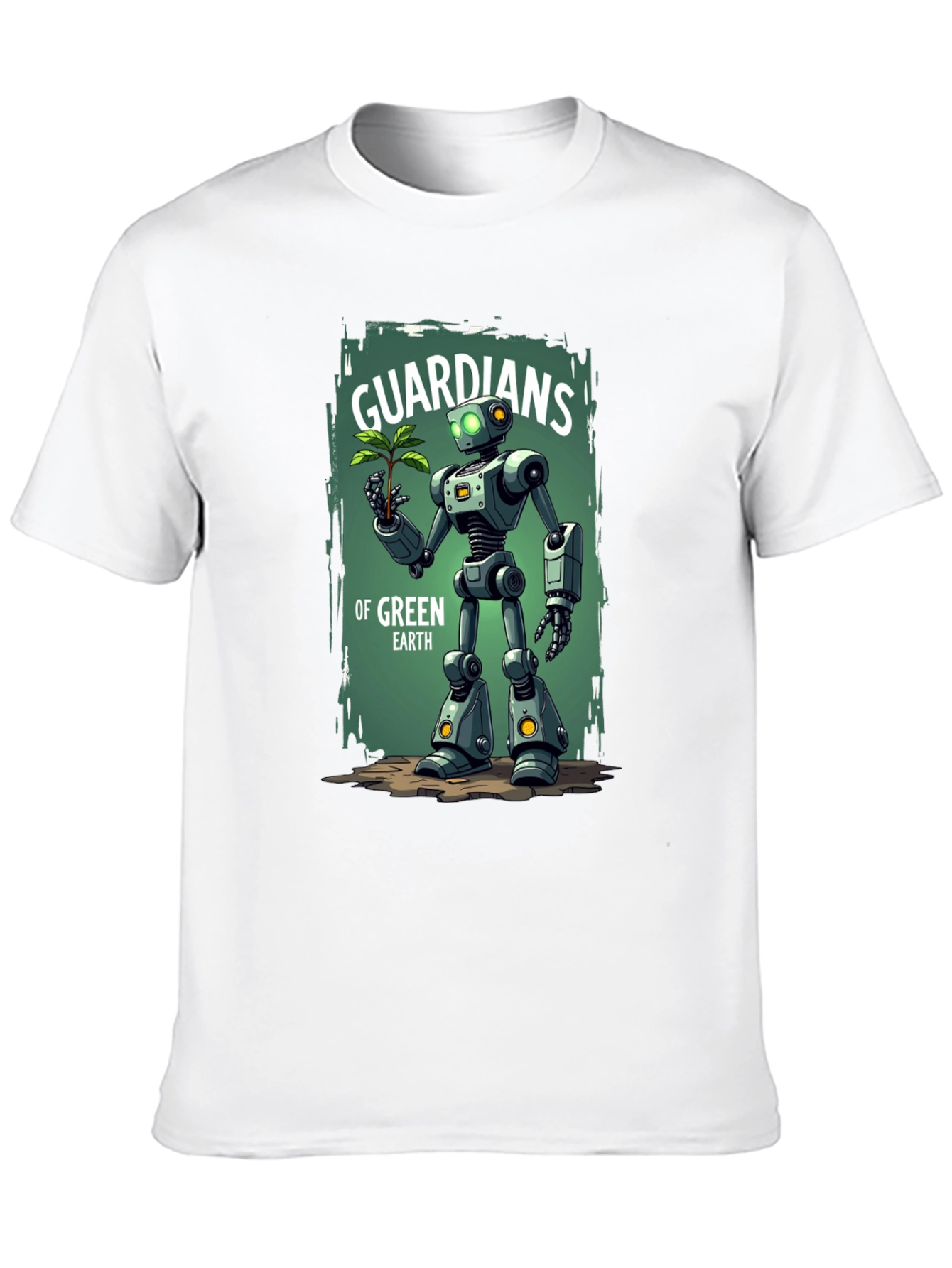 Guardians of Green Earth Robot Graphic Tee
