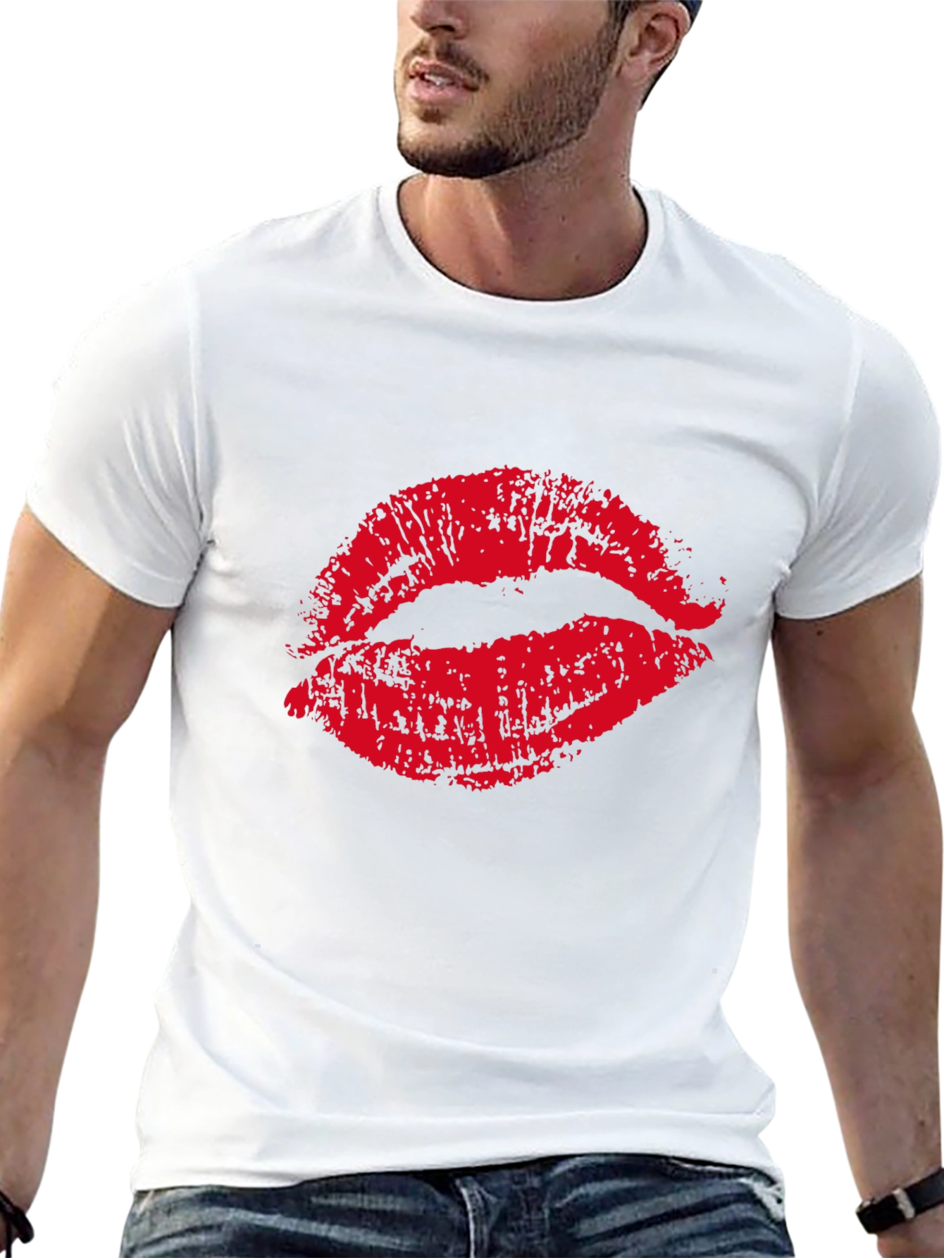 Kiss Lips Graphic Print T-Shirt