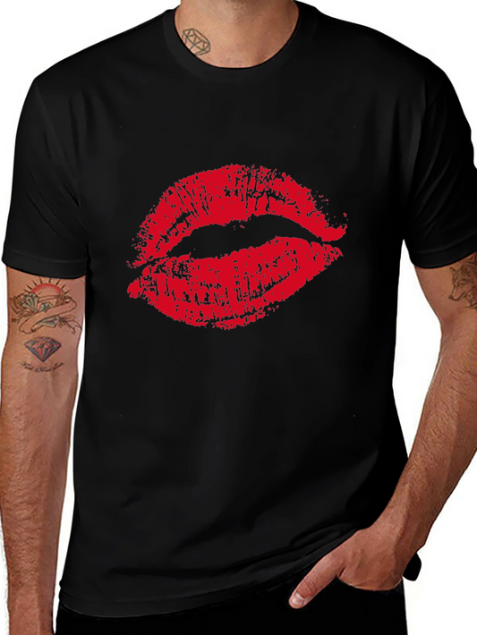 Kiss Lips Graphic Print T-Shirt